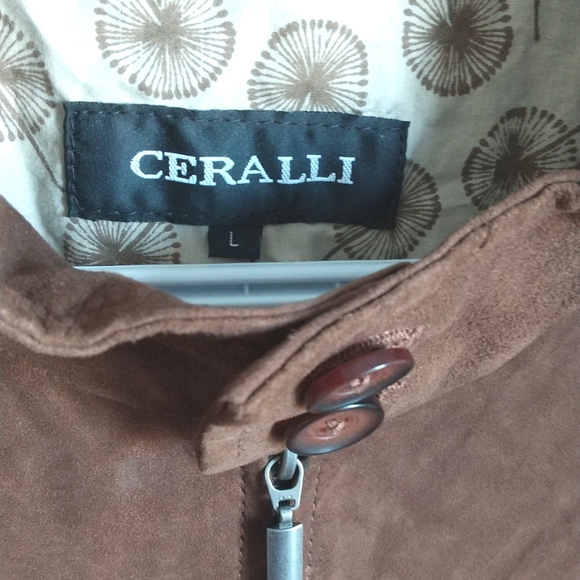 【New】CERALLI suede Jacket Size L for men - Picture 2 of 8